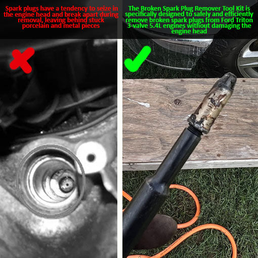 Broken Spark Plug Remover Tool Kit