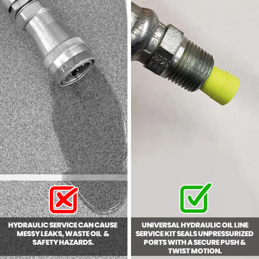 Universal Hydraulic Oil Line Service Rubber Plugs and Caps Kit