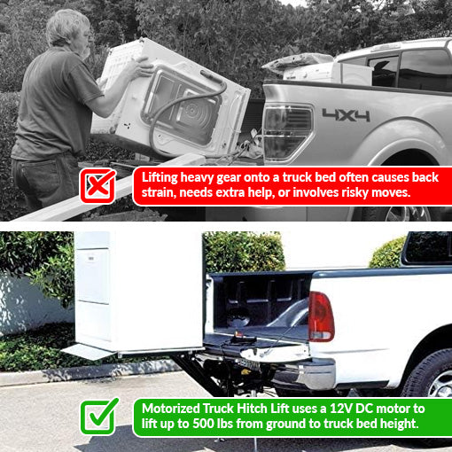 Motorized Truck Hitch Lift Mount