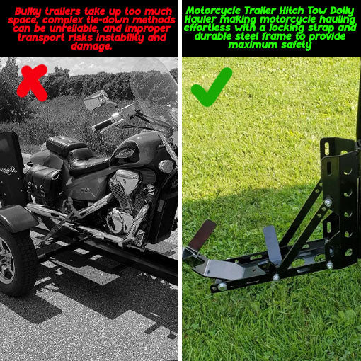 Motorcycle Trailer Hitch Tow Dolly Hauler