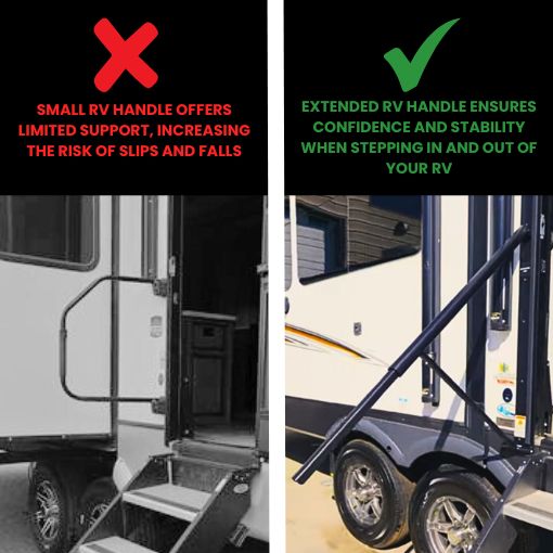 RV Telescoping Safety Handrail