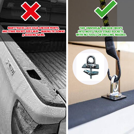 Universal Truck Bed Tie Down Anchor Points