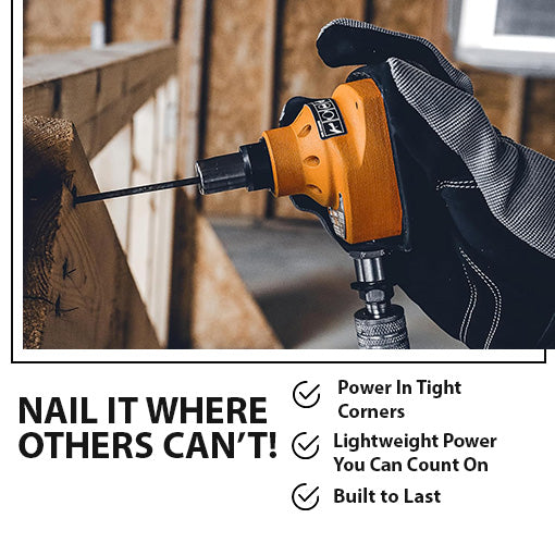 Pneumatic Mini Palm Nailer with Magnetic Tip