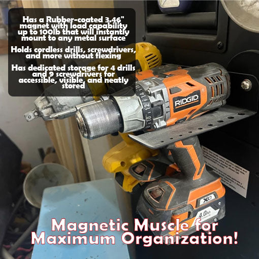 Magnetic Power Tools Organizer