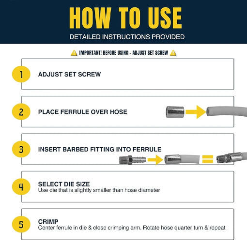 Air Hose Ferrule Crimping Tool
