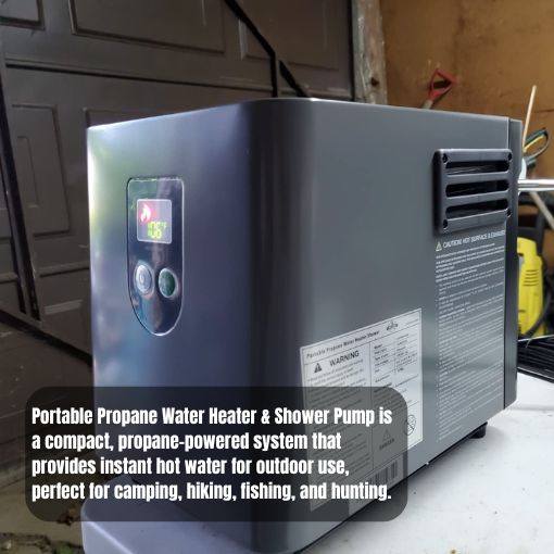 Portable Propane Water Heater & Shower Pump