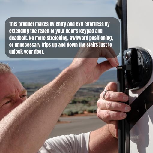 RV Door Keyless Latch Extender