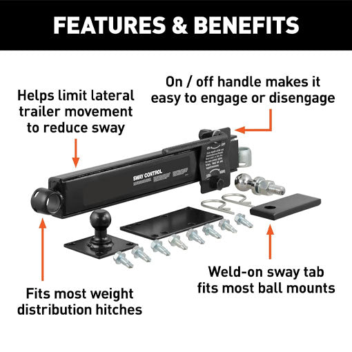 Trailer Anti-Sway Bar Control Kit