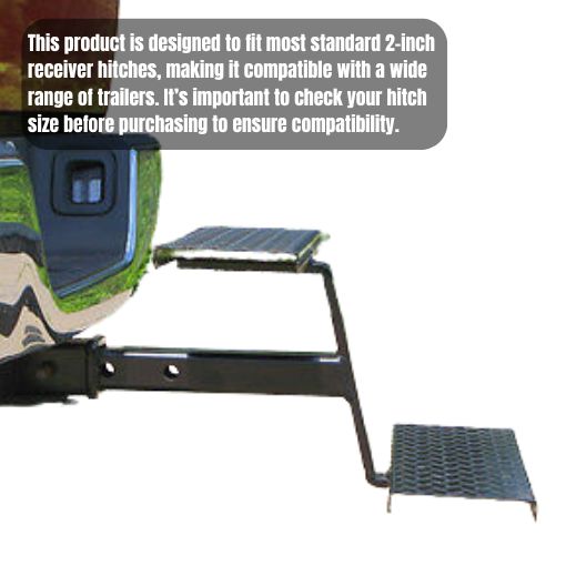 Trailer Two-Step Receiver Hitch Stair