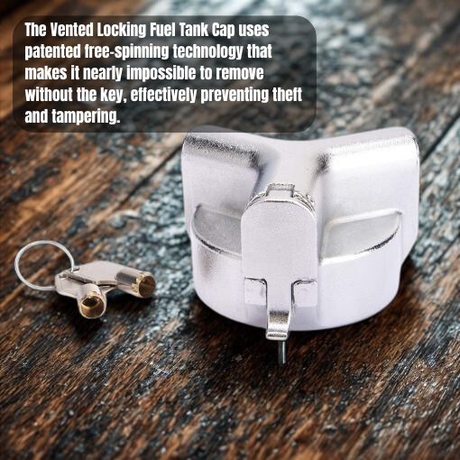 Vented Locking Fuel Tank Cap