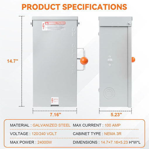 100A Generator Transfer Switch