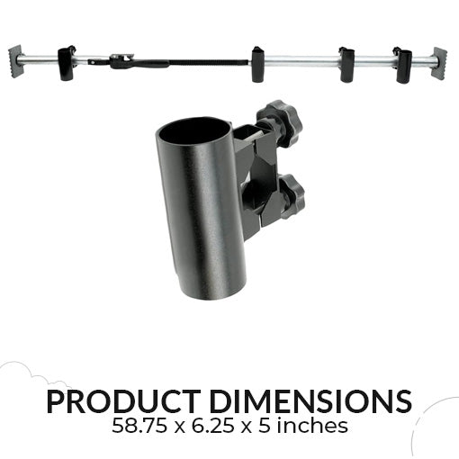 Truck Bed Adjustable Rod Rack Pole Holder