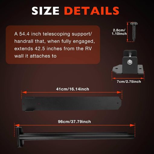 RV Telescoping Safety Handrail