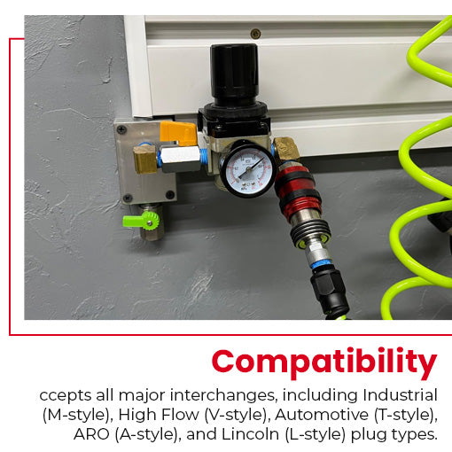 5-in-1 Universal Safety Exhaust Quick-Connect Coupler