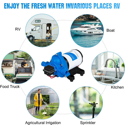 RV Pre-pressurized Water Accumulator Tank
