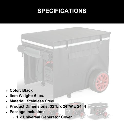 Universal Generator Cover While Running
