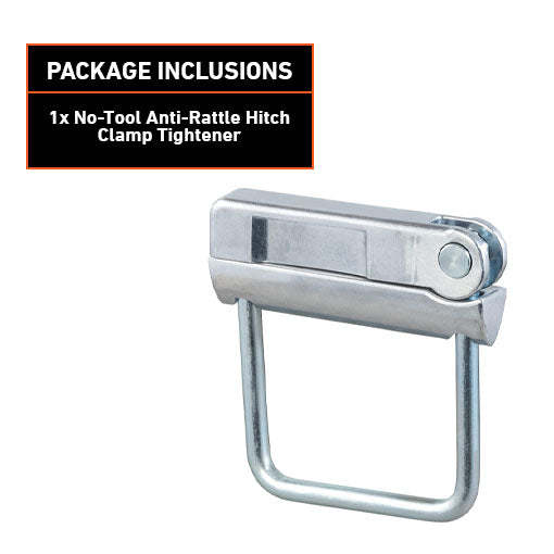 No-Tool Anti-Rattle Hitch Clamp Tightener