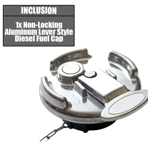 Non-Locking Aluminum Lever Style Diesel Fuel Cap for Peterbilt