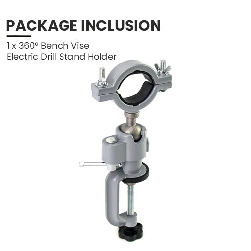 360° Bench Vise Electric Drill Stand Holder