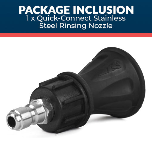 Quick-Connect Stainless Steel Rinsing Nozzle