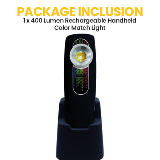 400 Lumen Rechargeable Handheld Color Match Light