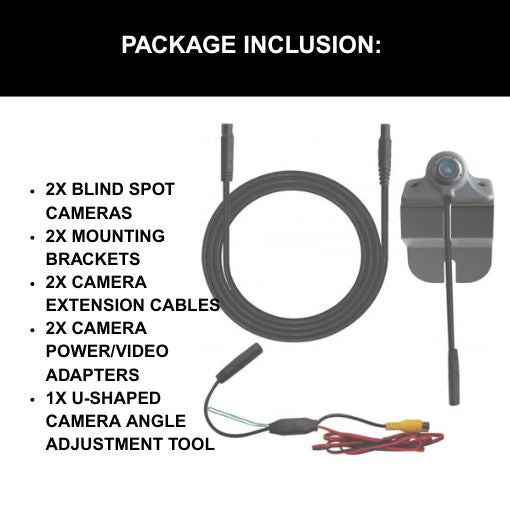 AHD/CVBS Dual Blind Spot Camera Kit
