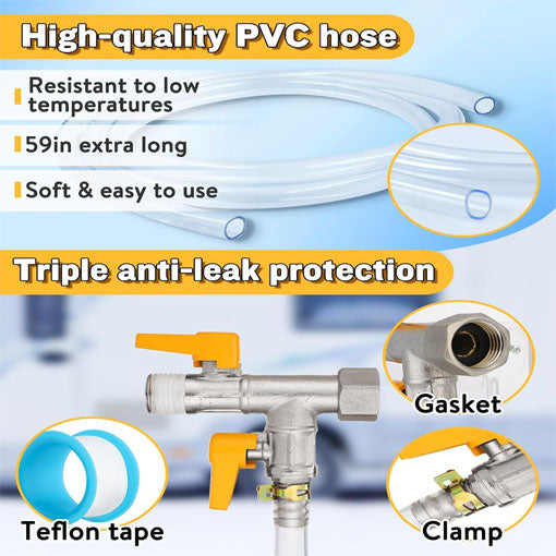 3-Way by-Pass RV Winterizing Kit
