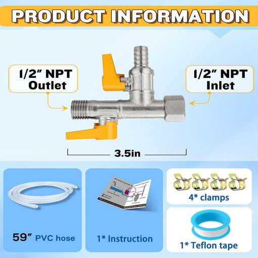 3-Way by-Pass RV Winterizing Kit