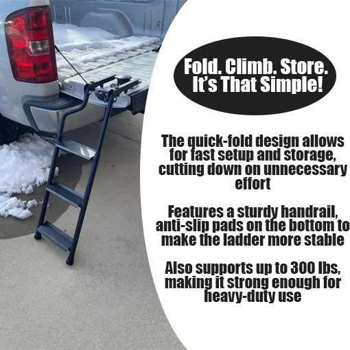 Rotatable Truck Tailgate Ladder