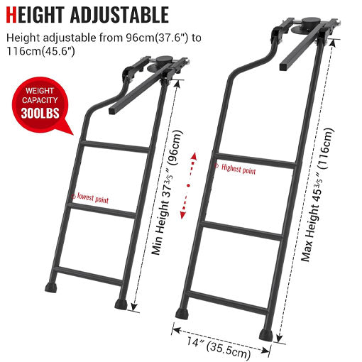Rotatable Truck Tailgate Ladder