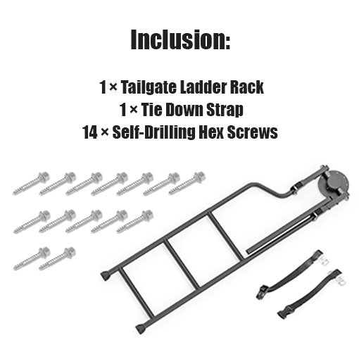 Rotatable Truck Tailgate Ladder
