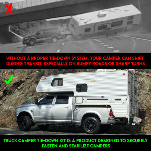 Truck Camper Tie-Down Kit