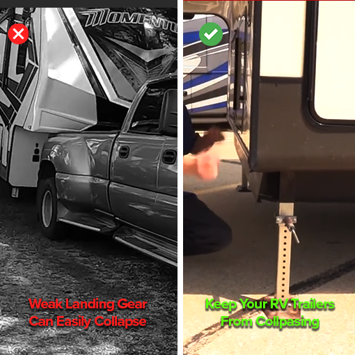 RV Lead Fifth Wheel Landing Gear Leg
