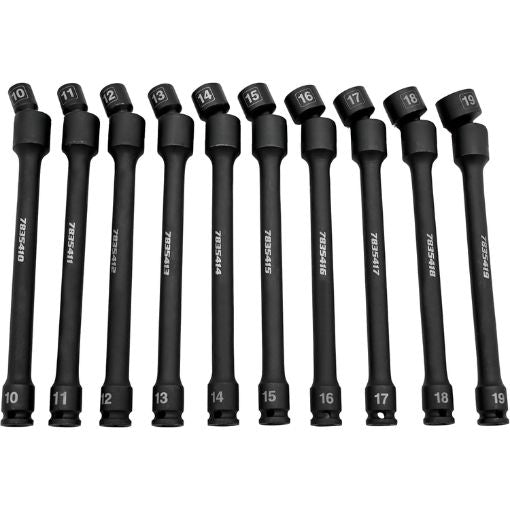 6 Point Pinless Universal Impact Extension Socket Set
