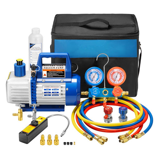 4 CFM Vacuum Pump & Manifold Gauge Kit