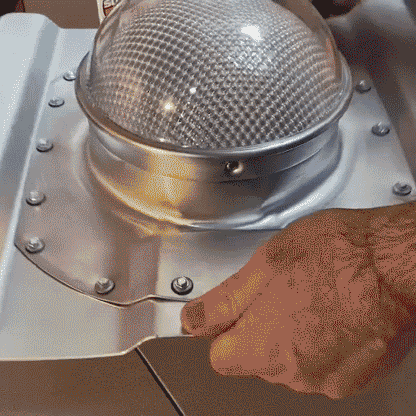 Tubular Skylight for 3.5" Ribbed Conex Shipping Containers