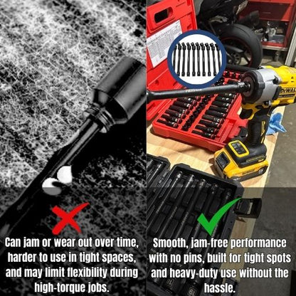 6 Point Pinless Universal Impact Extension Socket Set
