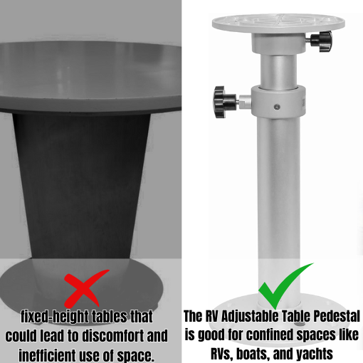 RV Adjustable Table Pedestal