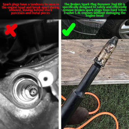 Broken Spark Plug Remover Tool Kit