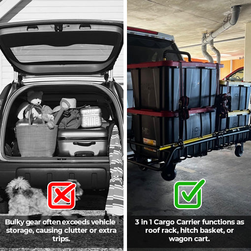 3-in-1 Hitch Cargo Carrier