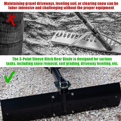 3-Point Sleeve Hitch Rear Blade