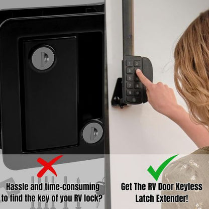 RV Door Keyless Latch Extender