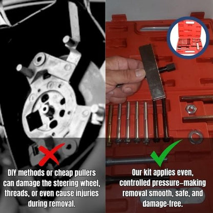 Steering Wheel Remover and Lock Plate Compressor Set