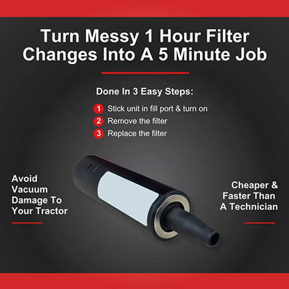 Tractor Hydraulic Filter Changing Tool