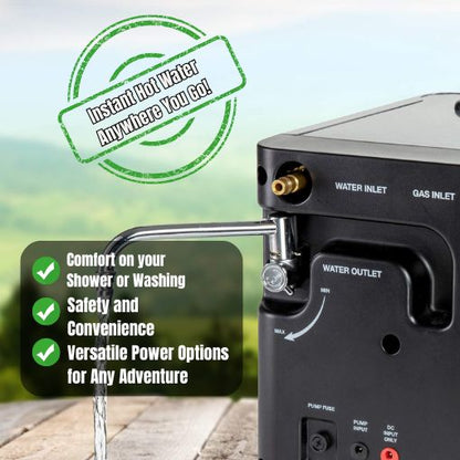 Portable Propane Water Heater & Shower Pump