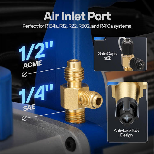 4 CFM Vacuum Pump & Manifold Gauge Kit