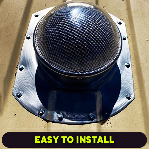 Tubular Skylight for 3.5" Ribbed Conex Shipping Containers