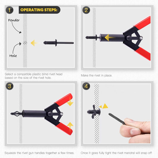 Plastic Rivet Tool Set