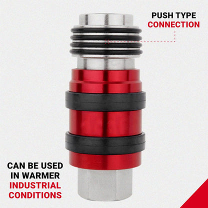 5-in-1 Universal Safety Exhaust Quick-Connect Coupler