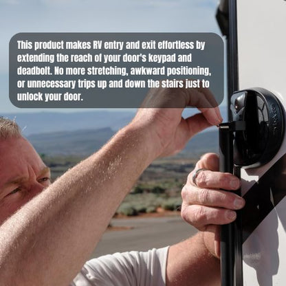 RV Door Keyless Latch Extender